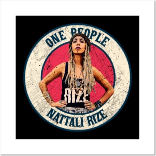 Retro Style Fan Art Design  Reggae Music Nattali Rize // One People Posters and Art